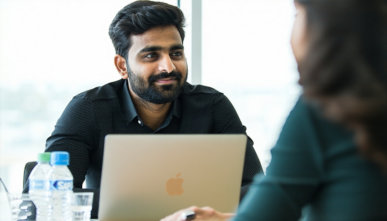 A Indian professional engaging in an SAP FICO inte